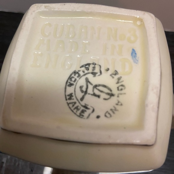 Falcon Ware Creamer English Cottage Gold Trim Accents Square Shaped - Picture 5 of 6